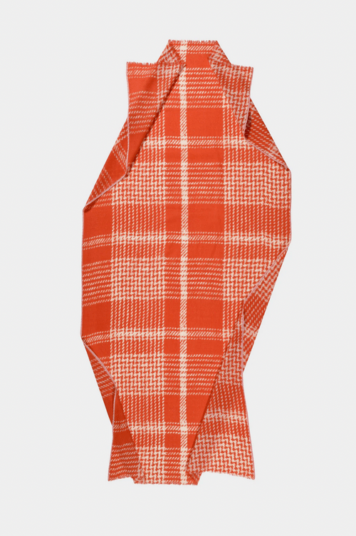 Épice Paris 圍巾﻿ ( TWEED CHECK 暖陽橘) 