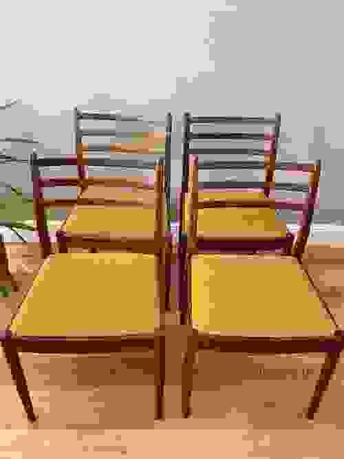 SOLD G Plan Victor Wilkins Mid-Century Retro Set of 4 Teak Dining Chairs 
