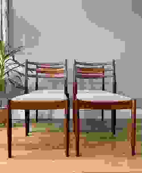 SOLD G Plan Victor Wilkins Mid-Century Retro Set of 4 Teak Dining Chairs 