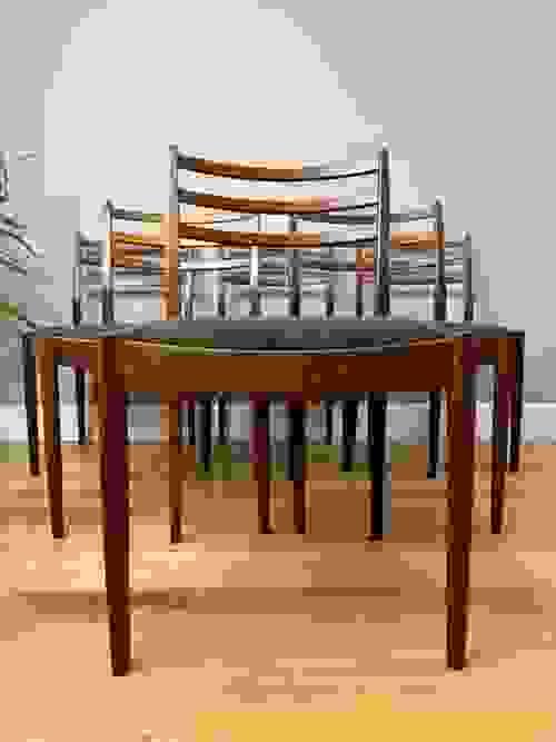 SOLD G Plan Victor Wilkins Mid-Century Retro Set of 6 Teak Dining Chairs 
