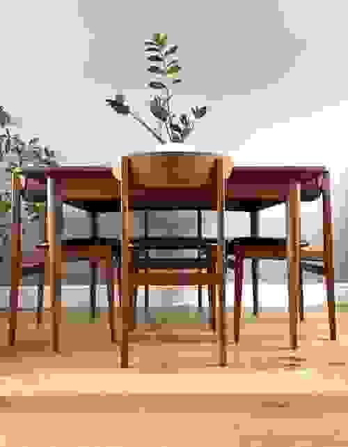 NEW LISTING 1960s Mid-Century Retro Teak Dining Table and Chairs, Set of 4