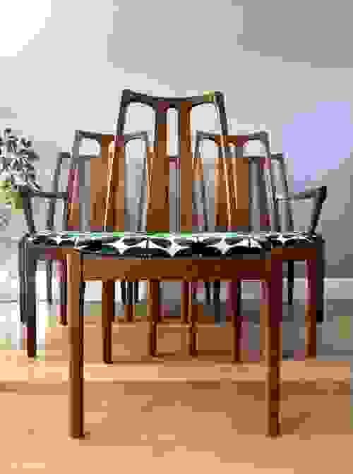 SOLD Nathan 1970s Vintage Retro Mid Century Teak Dining Chairs, Set of 6