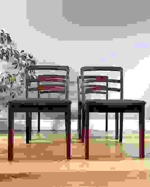 NEW LISTING G Plan Green Boucle Dining Chairs, Set of 4