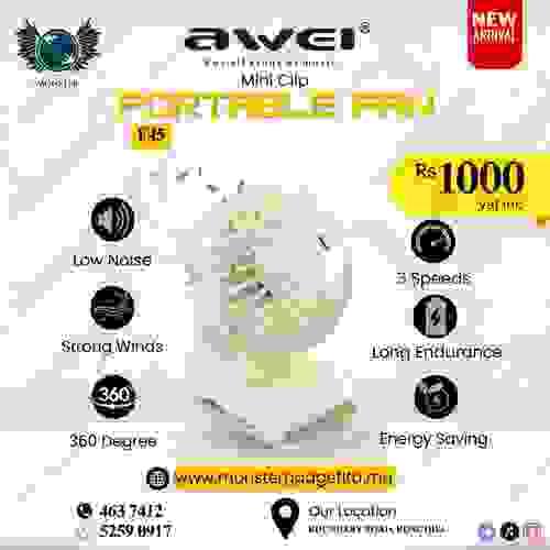 Mini Clip Portable Fan Awei F45