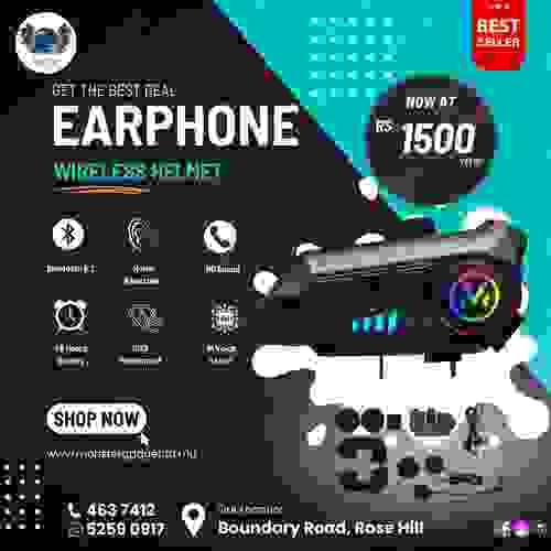 Wireless Earphone Motorcycle