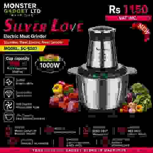 Silver Love Electric Meat Grinder SC-8203