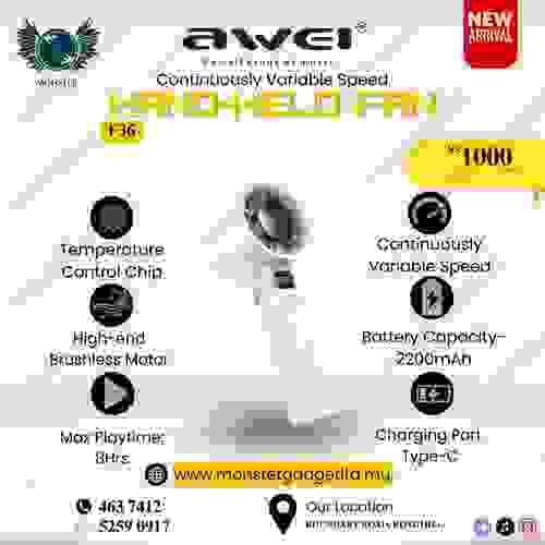 Handheld Fan Awei F36