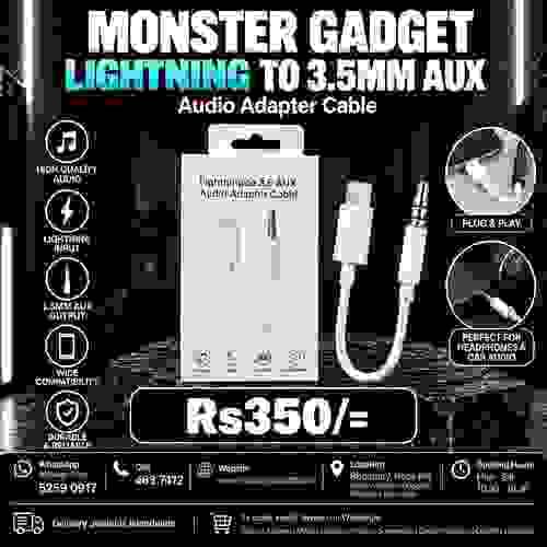 Lightning to 3.5mm Aux