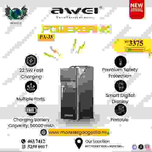 Powerbank Awei PA-33 50000mah