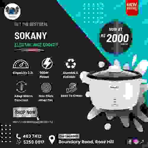 Sokany Electric Rice Cooker