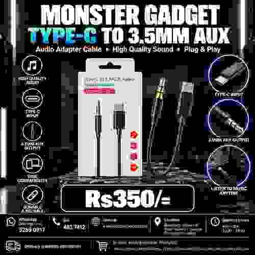 Type C to 3.5mm Aux