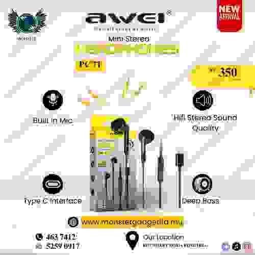 Wired Earphone Awei PC-7T