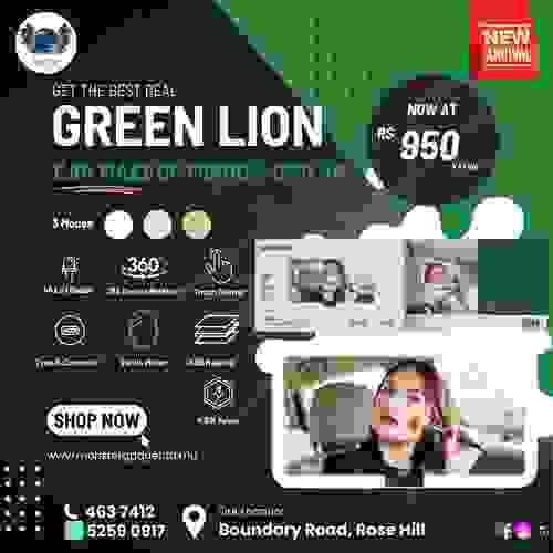 Green Lion Car Make Up Mirror