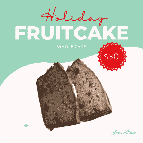 Rum Glazed Fruitcake
