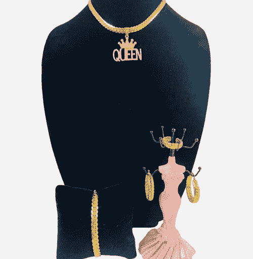 Set de Cadena,arete ,anillo y pulsera