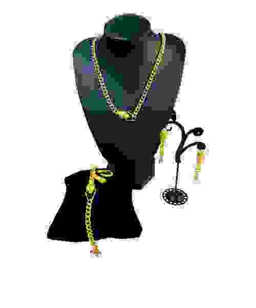 Set de Cadena,pulsera,anillo y aretes