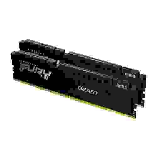 Kingston 金士頓 FURY Beast 獸獵者 DDR5 6400 64GB(32GBx2) 桌上型超頻記憶體-黑色