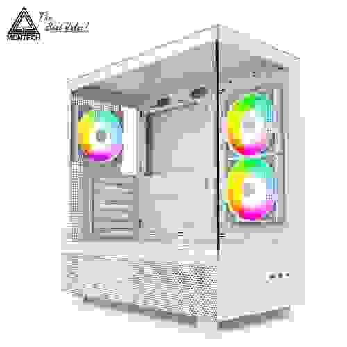 MONTECH【MONTECH 君主】XR 全景玻璃透側機殼 白色