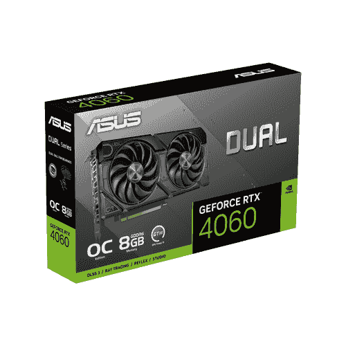 華碩 DUAL-RTX4060-O8G-EVO(2535MHz/23cm/雙風扇/註四年)鋁合金背板