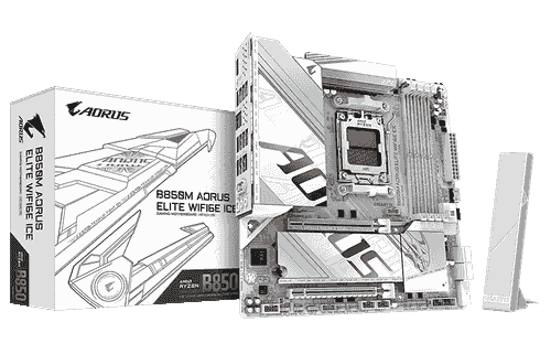 B850M AORUS ELITE WIFI6E ICE