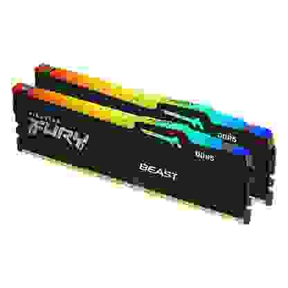 金士頓 32GB(雙通16GB*2) DDR5-6000/CL30 FURY Beast RGB黑