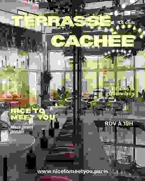 Terrasse cachée Vendredi 12 septembre à 19h30