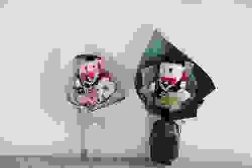 畢業熊乾燥花束