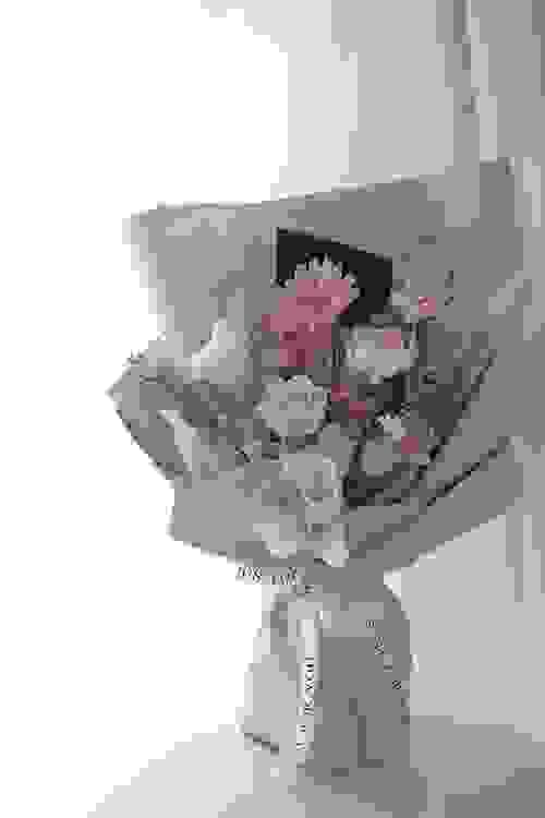 畢業帽永生花束