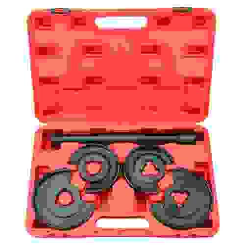 SK1076 Mercedes Benz 5pc Coil Spring Compressor Telescopic Repair Tool Kit Strut W123 W124 W202 
