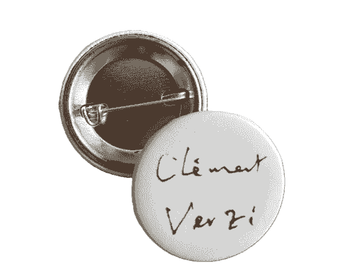 Pin's Broche Rond Clément VERZI Signature