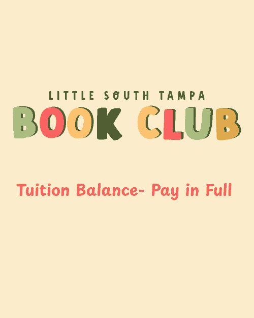 Tuition Balance- Pay in Full (Save $20!)