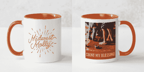 Midwest Molly Designer Mug - 'Count My Blessings'