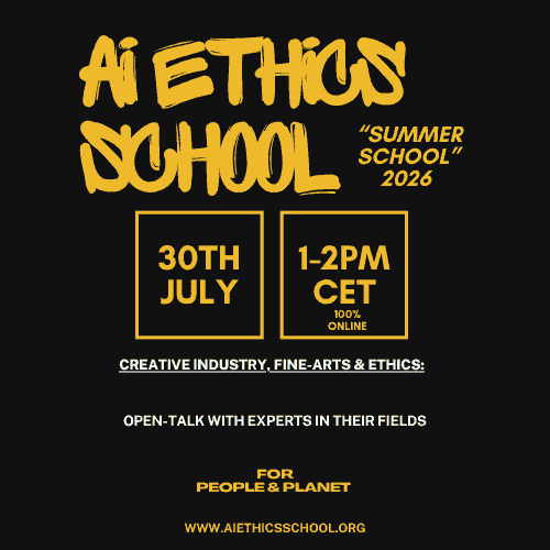 30th July I AI ETHICS "Summer School" I SPECIAL "GREEN AI & ETHICS"