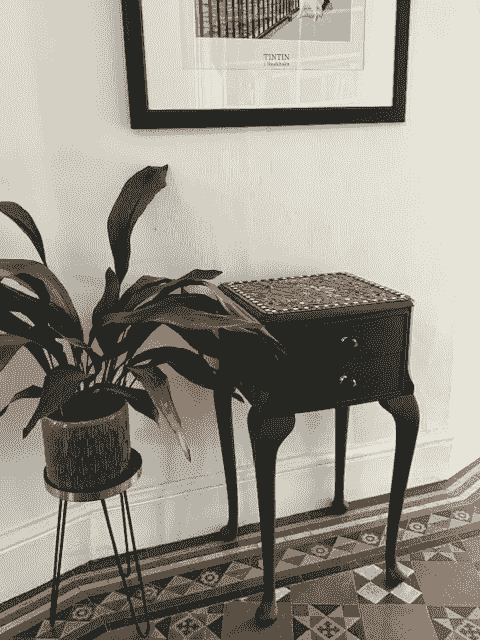 Mosaic Floral Side Table 