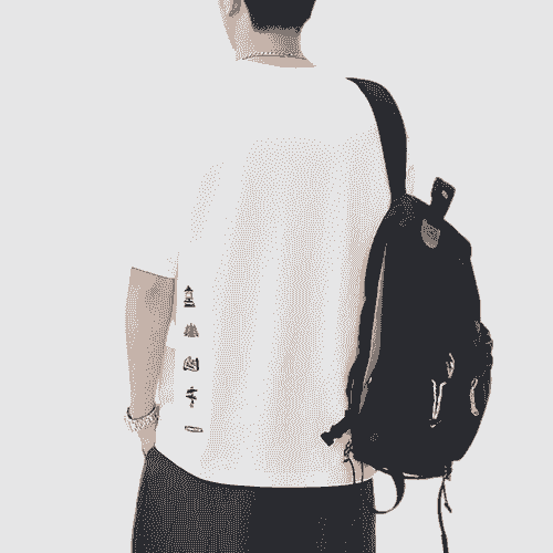 日系戶外營細圖案刺繡 純棉短袖 T-Shirt [SBT-1428]