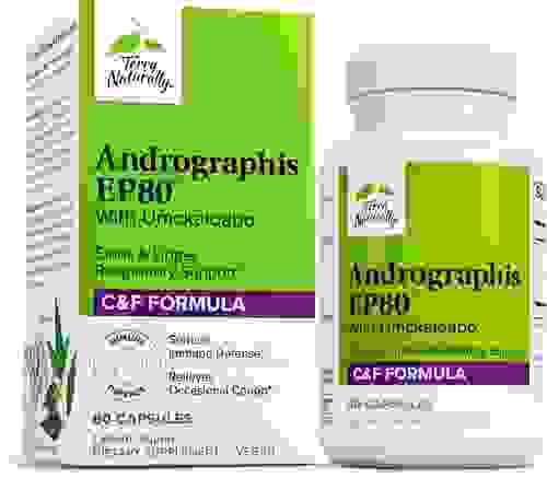 Terry Naturally Andrographis EP80 with Umckaloabo