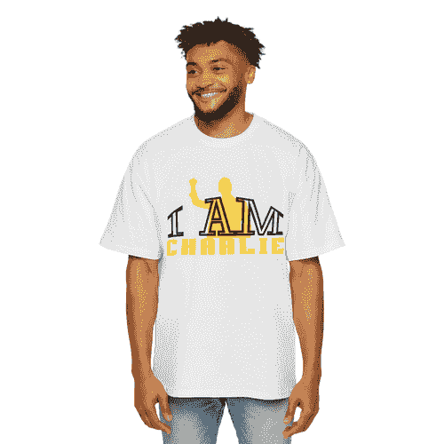 “I Am Charlie with silhouette” Legacy Hat – WHITE