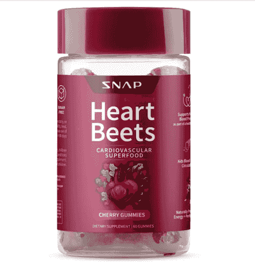 Snap Supplements Heart Beets Organic Beet Root Gummies