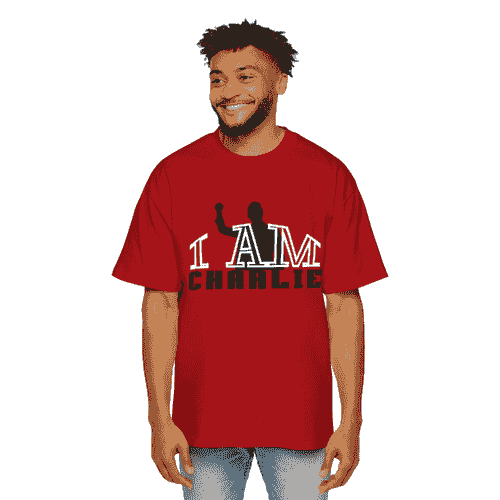 “I Am Charlie with silhouette” Legacy Hat – RED