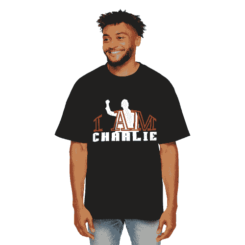 “I Am Charlie with silhouette” Legacy Hat – BLACK