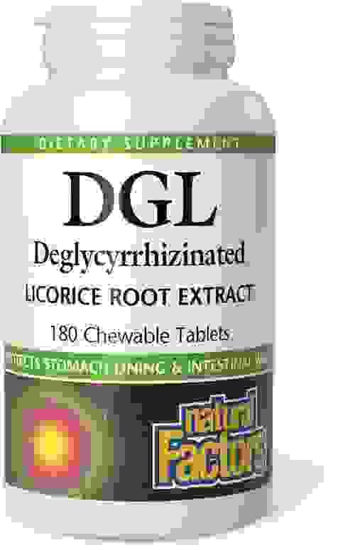 Natural Factors Chewable DGL 400 mg, Licorice Extract for Healthy Digest
