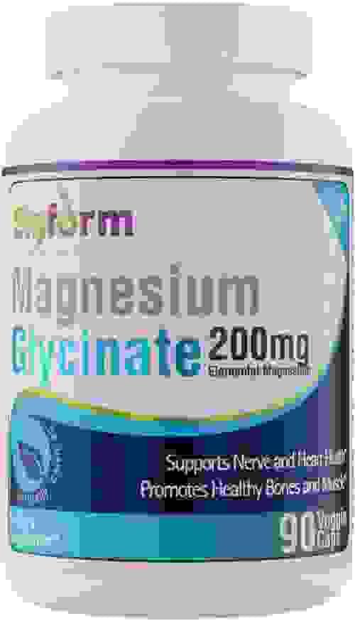 Magnesium Glycinate Capsules (200mg per Capsule Made in USA