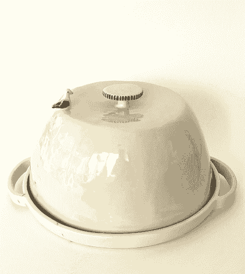 Sourdough Dutch Oven - decorative - ceramic with climbing pigeon