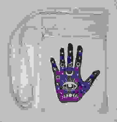 Canvas Crossbody - Palmistry Evil Eye