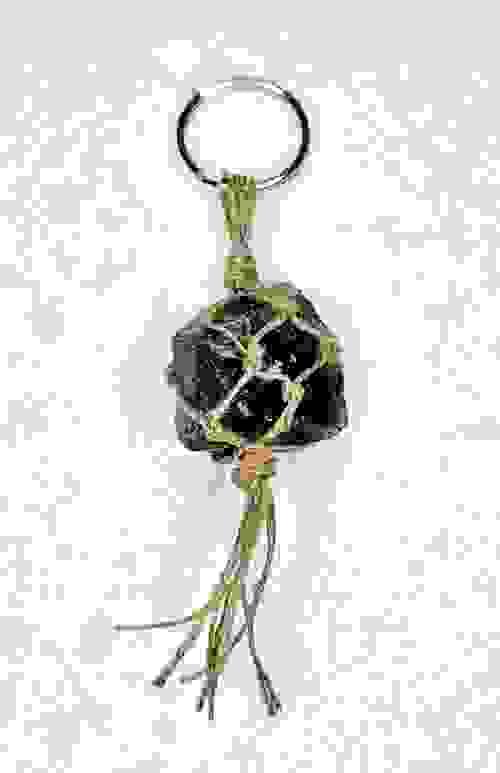 Keychains - Hemp Wrapped - Smoky Quartz