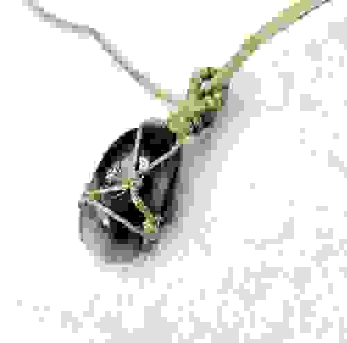 Necklace - Hemp Wrapped  - Sodalite
