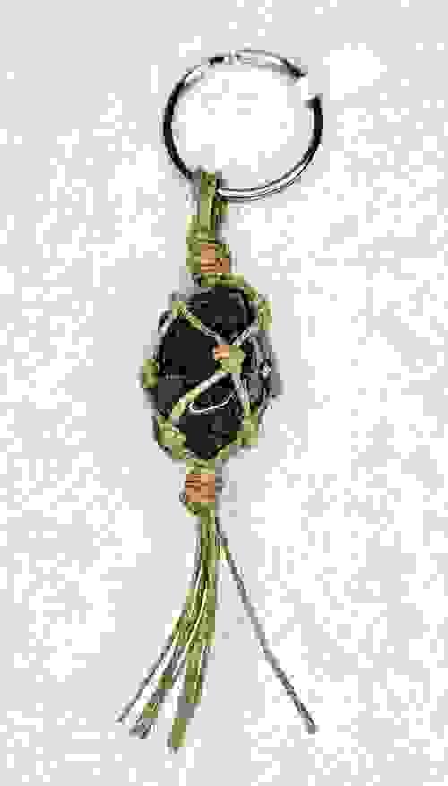 Keychains - Hemp Wrapped - Kambaba Jasper