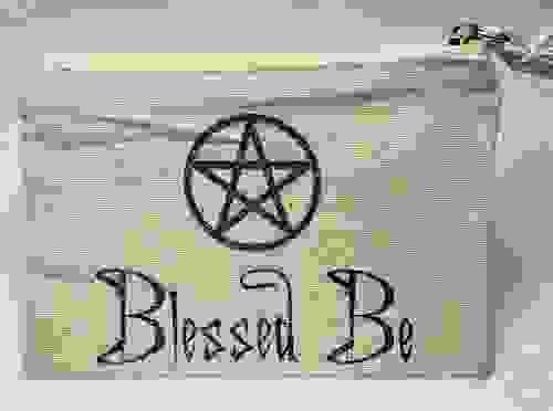 Canvas Zipper Pouch - Blessed Be
