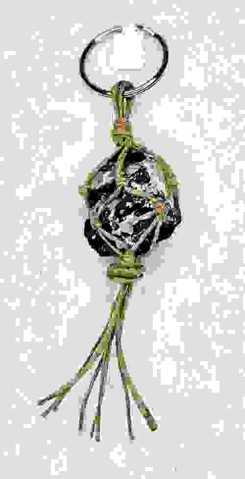 Keychains - Hemp Wrapped - Tourmaline Quartz
