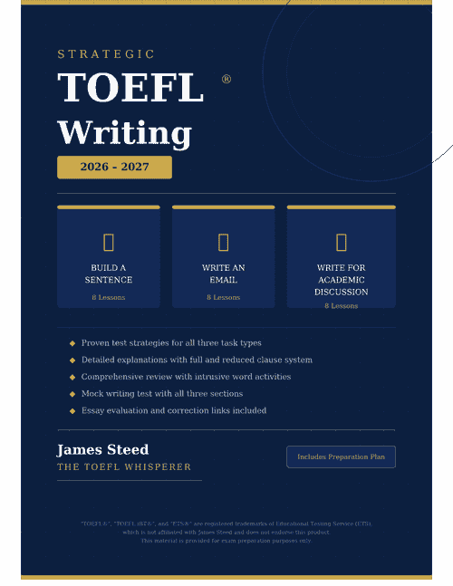 Strategic TOEFL Writing 2026-2027 Book